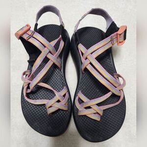 Chaco ZX/2 Classic Women's Size 6 DoubleStrap Toe Loop Ice cream Pink Sandals